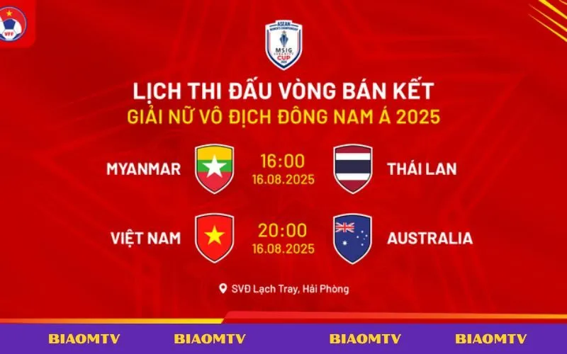 Lịch thi đấu BiaoMTV